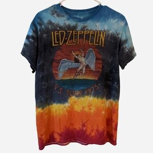 Tie Dye Led Zeppelin 1975 Band T-Shirt